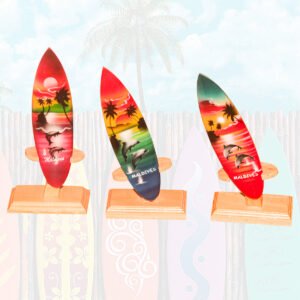 Airbrushed Wood Surfboards